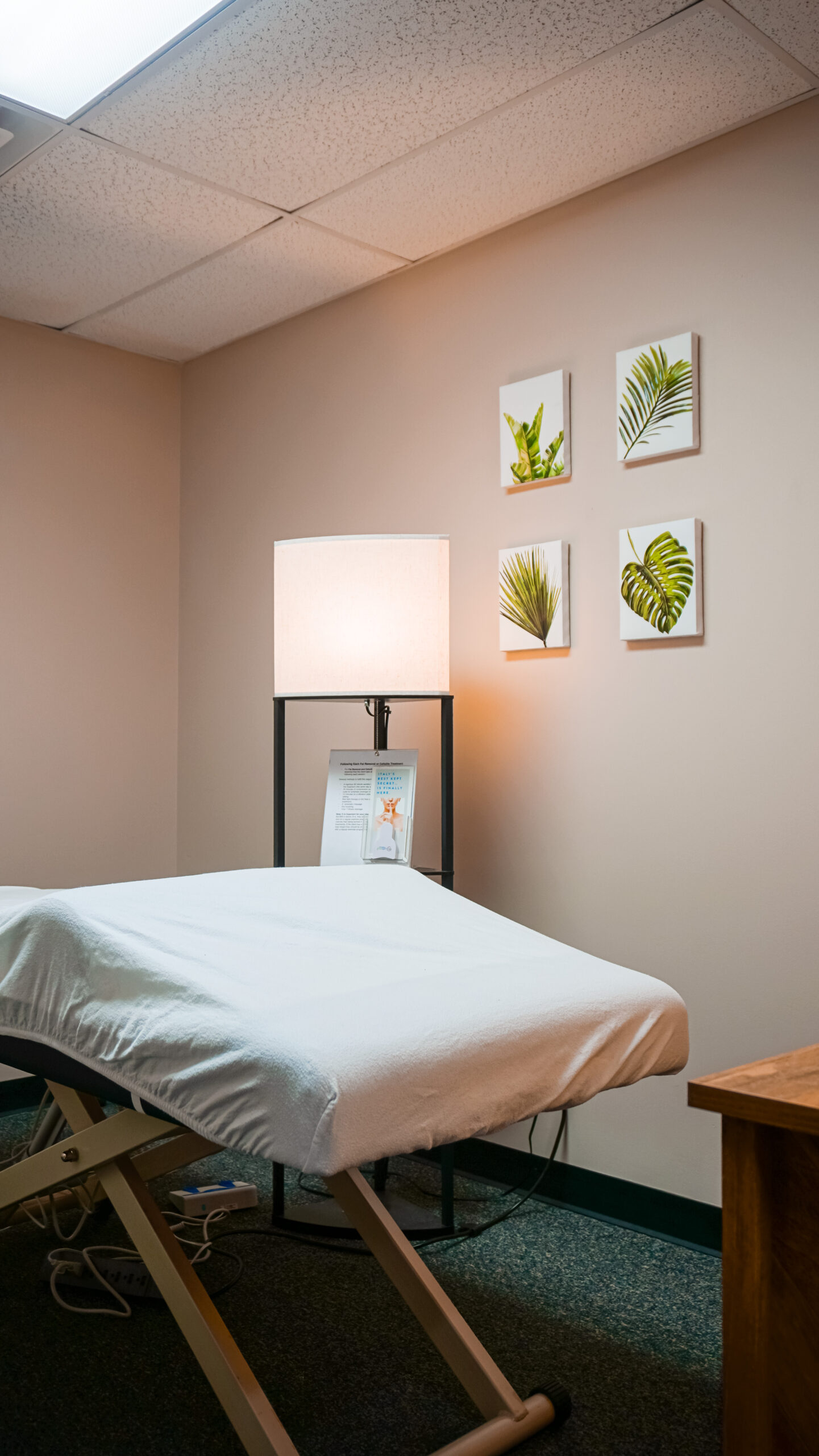 Massage room at the Cryo Wellness Spa.